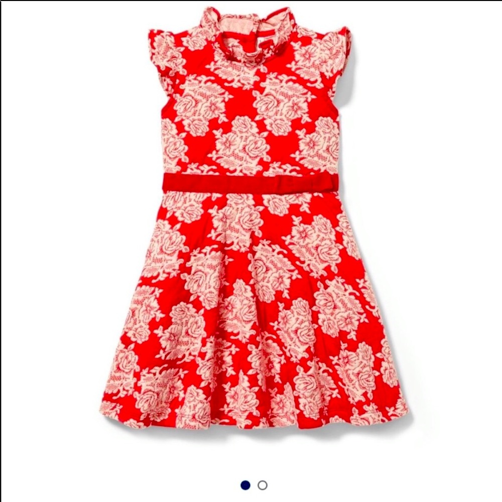 Janie and Jack NWOT Size 12 Floral Jacquard Dress